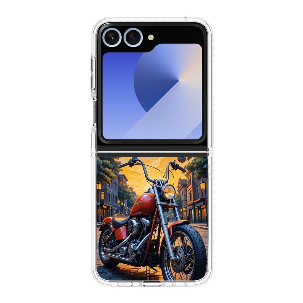 Sunset Thunder Ride Into the Glow Samsung Galaxy Z Flip 6 Case