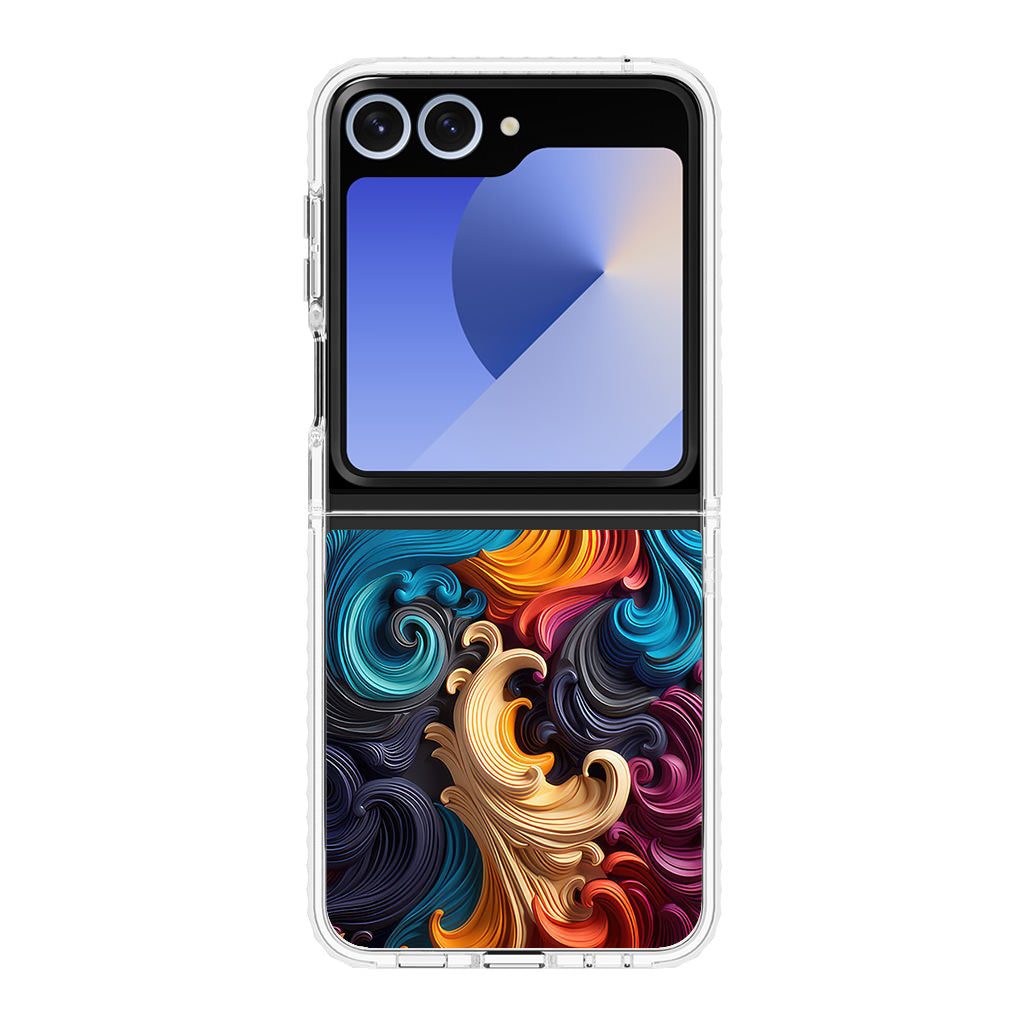 The Dance of Abstract Waves Samsung Galaxy Z Flip 6 Case