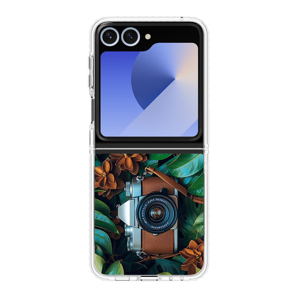 The Lens Between Leaves Samsung Galaxy Z Flip 6 Case