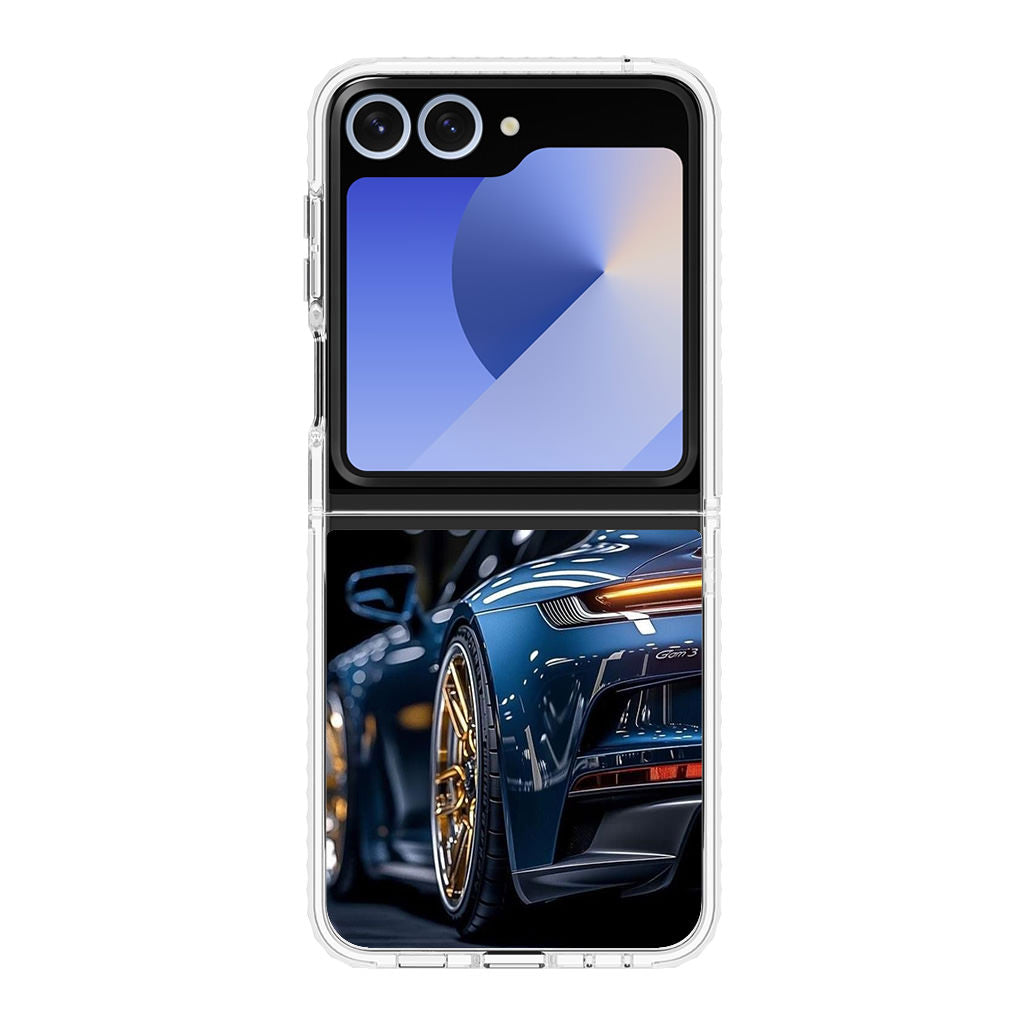 Velvet Thunder Elegance on Wheels Samsung Galaxy Z Flip 6 Case