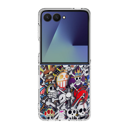 All Pirate Symbols One Piece Samsung Galaxy Z Flip 7 Case