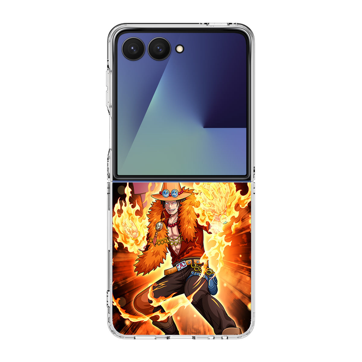 Portgas D Ace Fire Power Samsung Galaxy Z Flip 7 Case