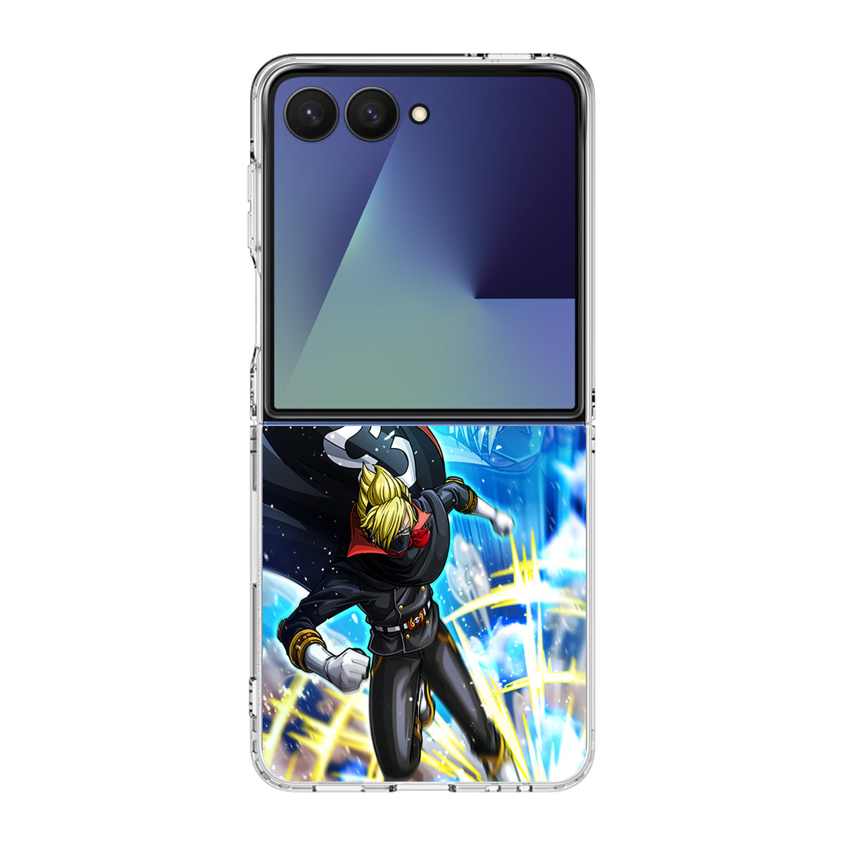 Sanji In Stealth Black Suit Samsung Galaxy Z Flip 7 Case