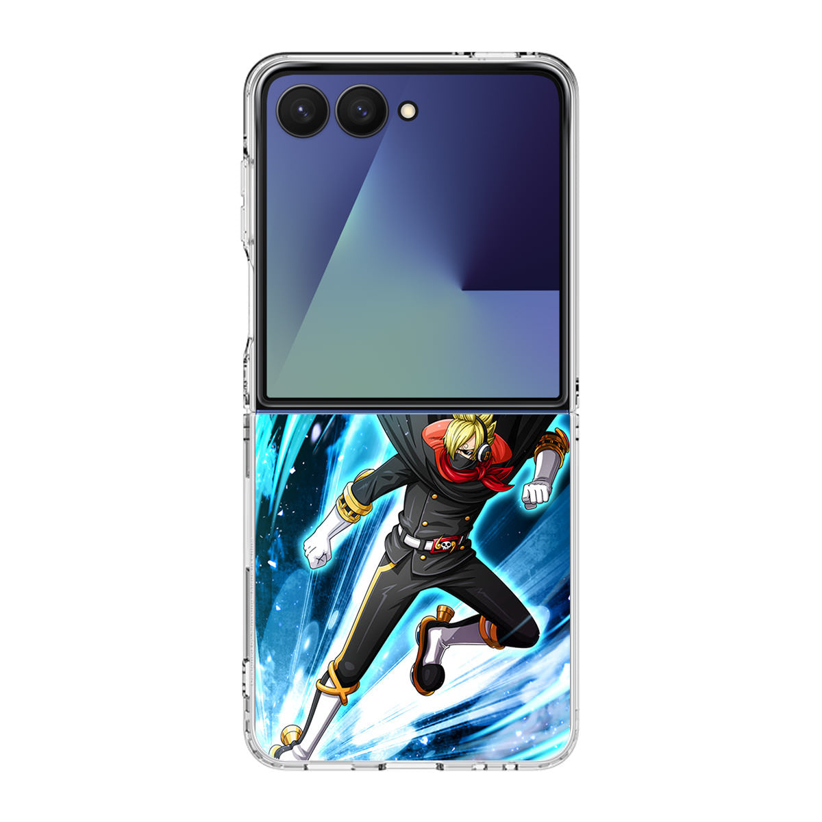 Stealth Black Vinsmoke Sanji Samsung Galaxy Z Flip 7 Case
