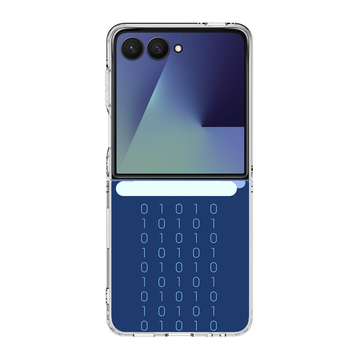 Abstract Binary Minimalist Samsung Galaxy Z Flip 7 Case