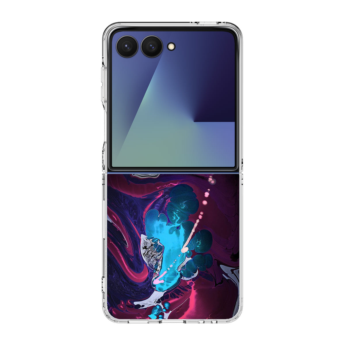 Abstract Purple Blue Art Samsung Galaxy Z Flip 7 Case