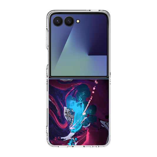 Abstract Purple Blue Art Samsung Galaxy Z Flip 7 Case