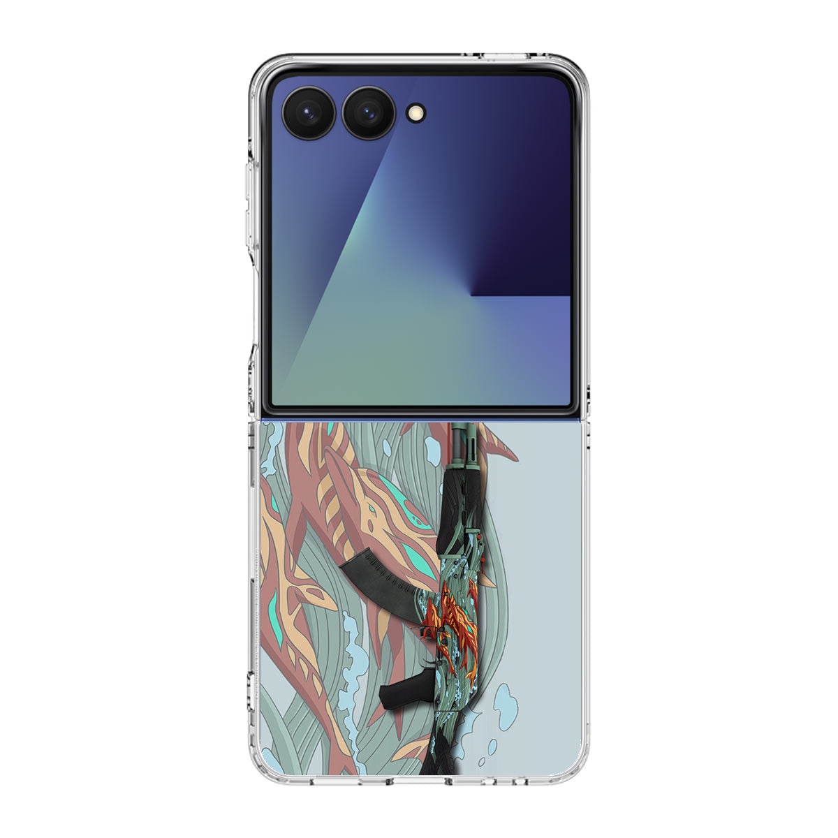 AK-47 Aquamarine Revenge Samsung Galaxy Z Flip 7 Case