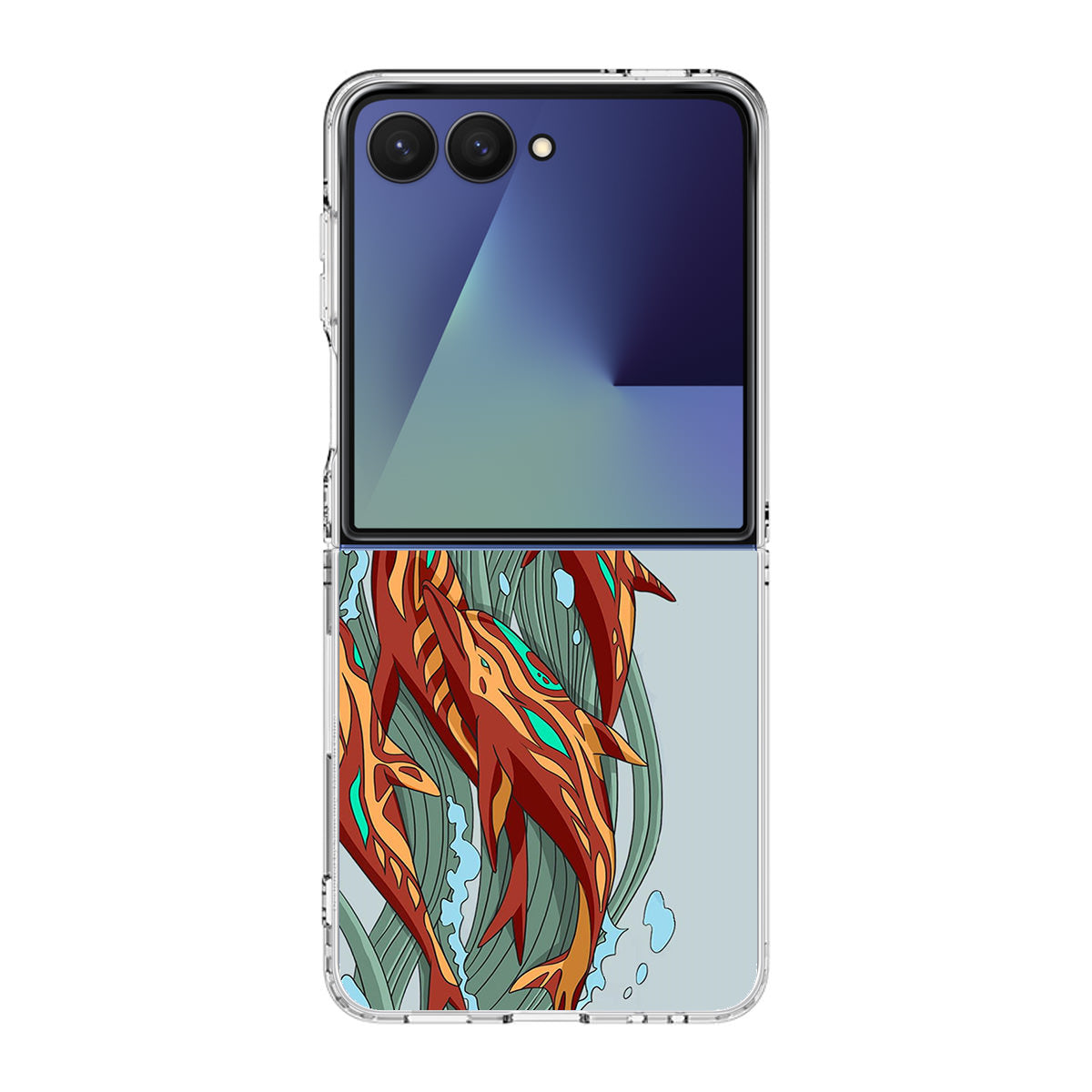 Aquamarine Revenge Samsung Galaxy Z Flip 7 Case