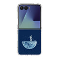 Astronaut Mowing The Moon Samsung Galaxy Z Flip 7 Case