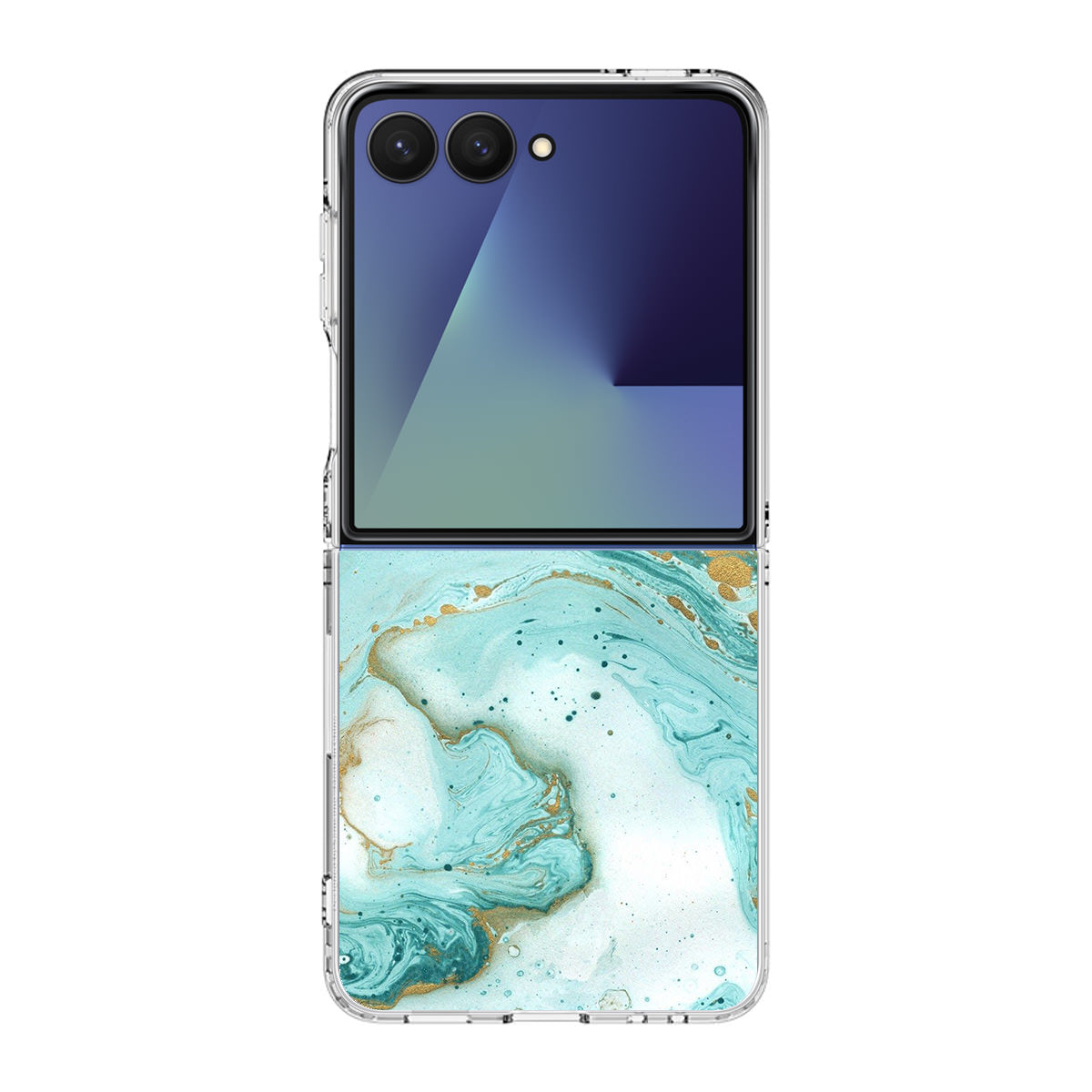 Azure Water Glitter Samsung Galaxy Z Flip 7 Case