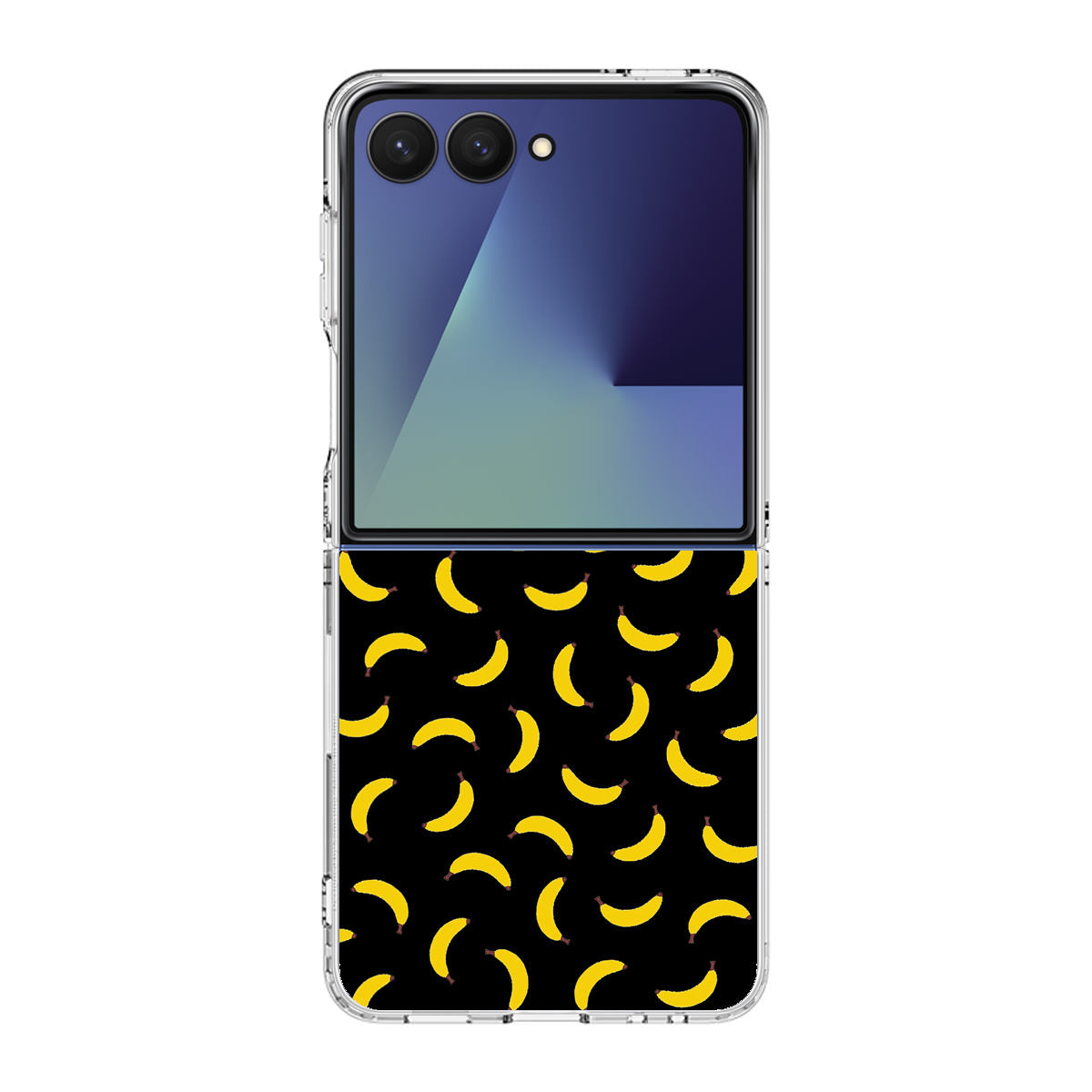 Bananas Fruit Pattern Black Samsung Galaxy Z Flip 7 Case