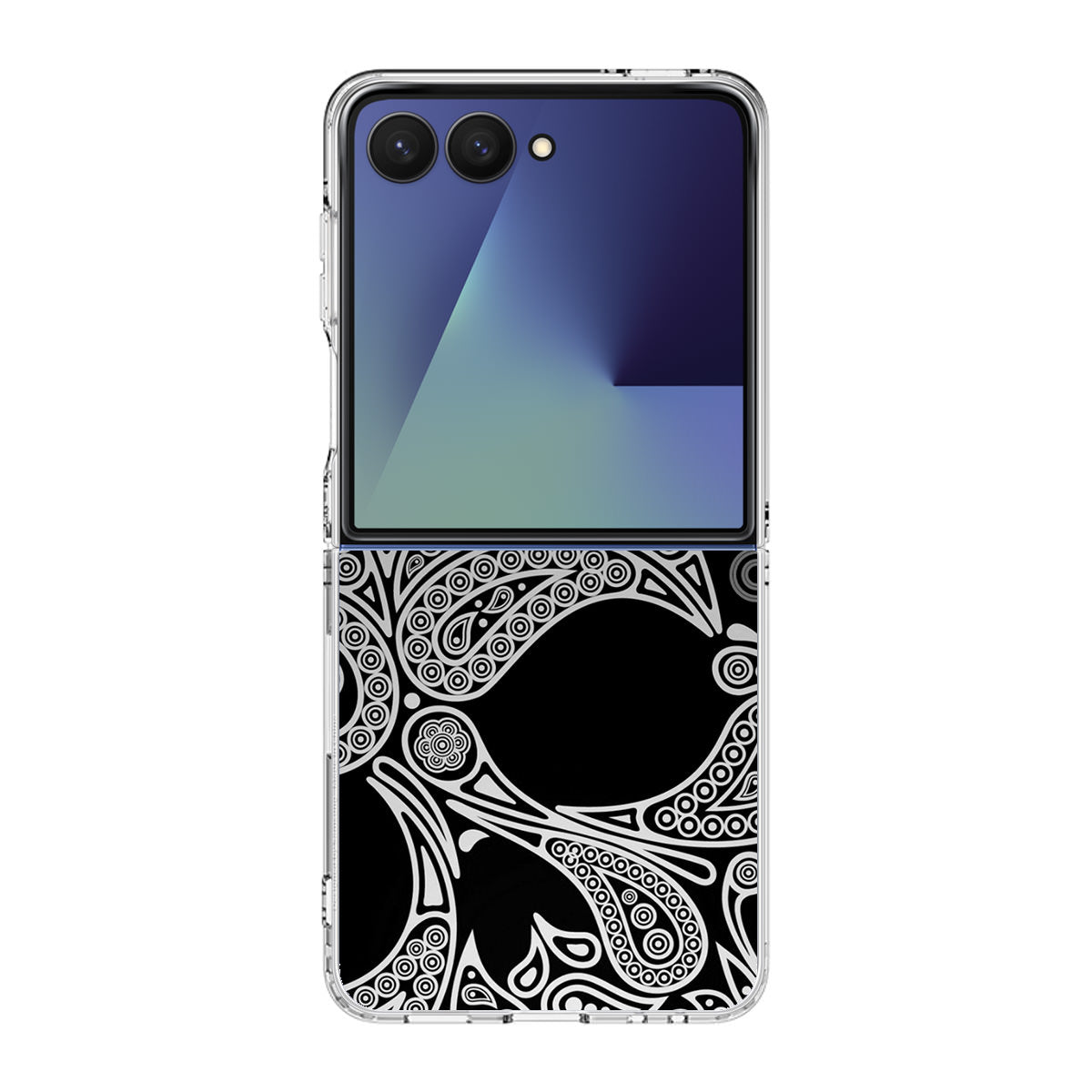 Black Skull Samsung Galaxy Z Flip 7 Case