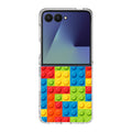 Blocks Rainbow Pattern Samsung Galaxy Z Flip 7 Case