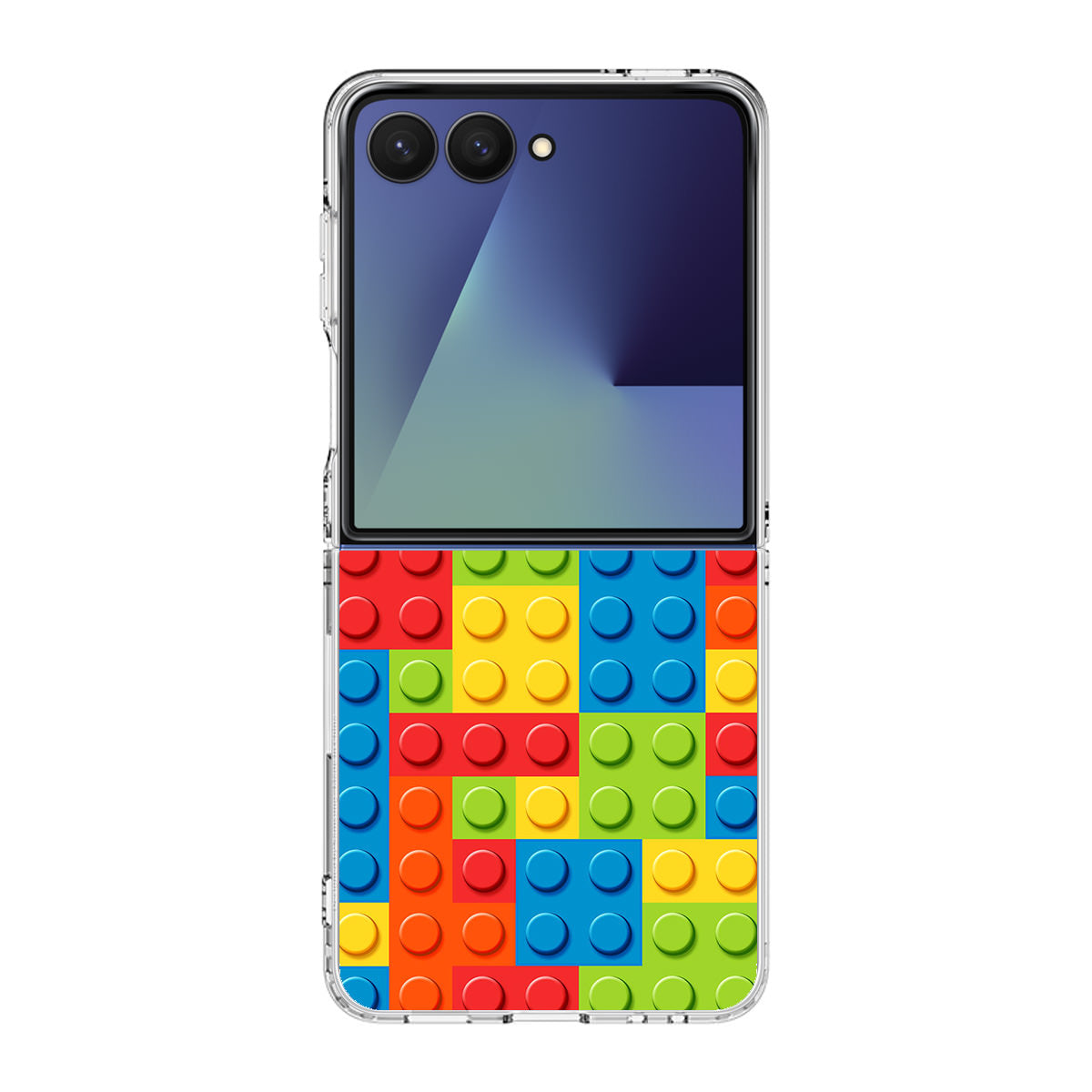 Blocks Rainbow Pattern Samsung Galaxy Z Flip 7 Case