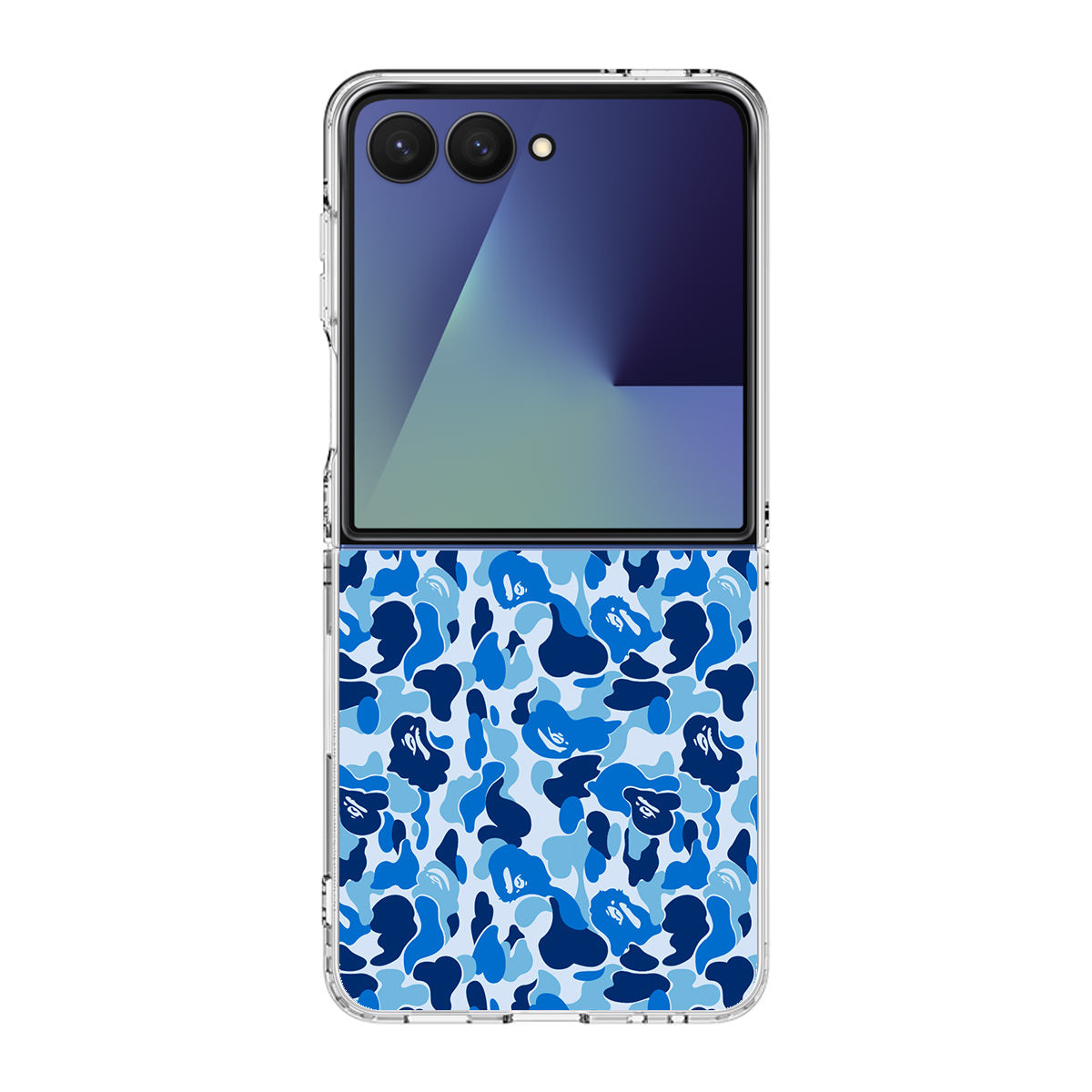 Blue Camo Samsung Galaxy Z Flip 7 Case
