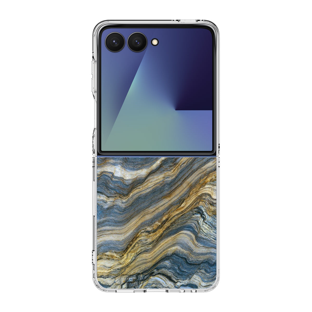 Blue Wave Marble Samsung Galaxy Z Flip 7 Case
