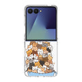 Cats on A Bowl Samsung Galaxy Z Flip 7 Case