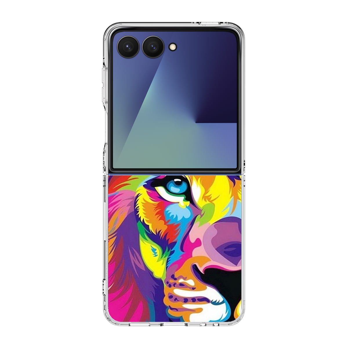 Colorful Lion Samsung Galaxy Z Flip 7 Case
