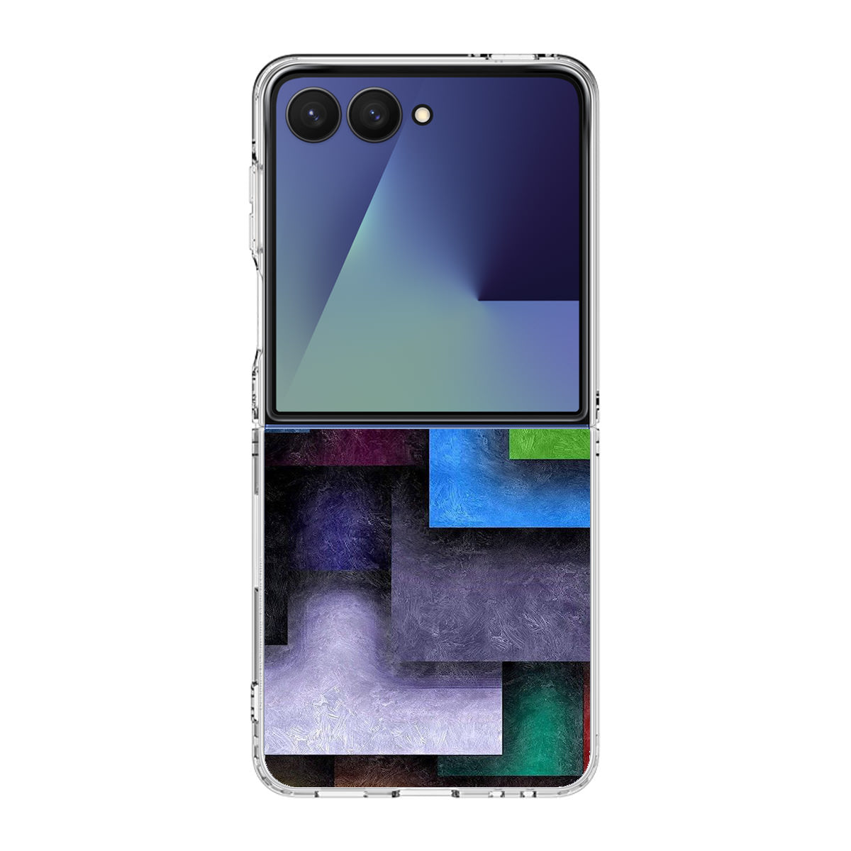 Colorful Rectangel Art Samsung Galaxy Z Flip 7 Case
