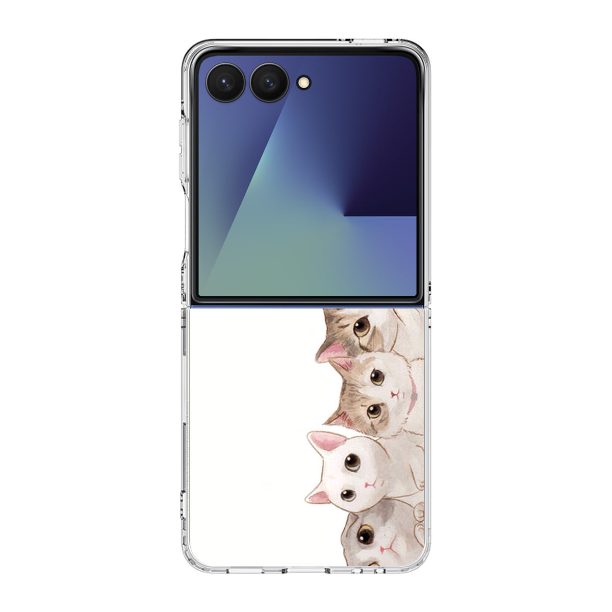 Cute Cats Vertical Samsung Galaxy Z Flip 7 Case