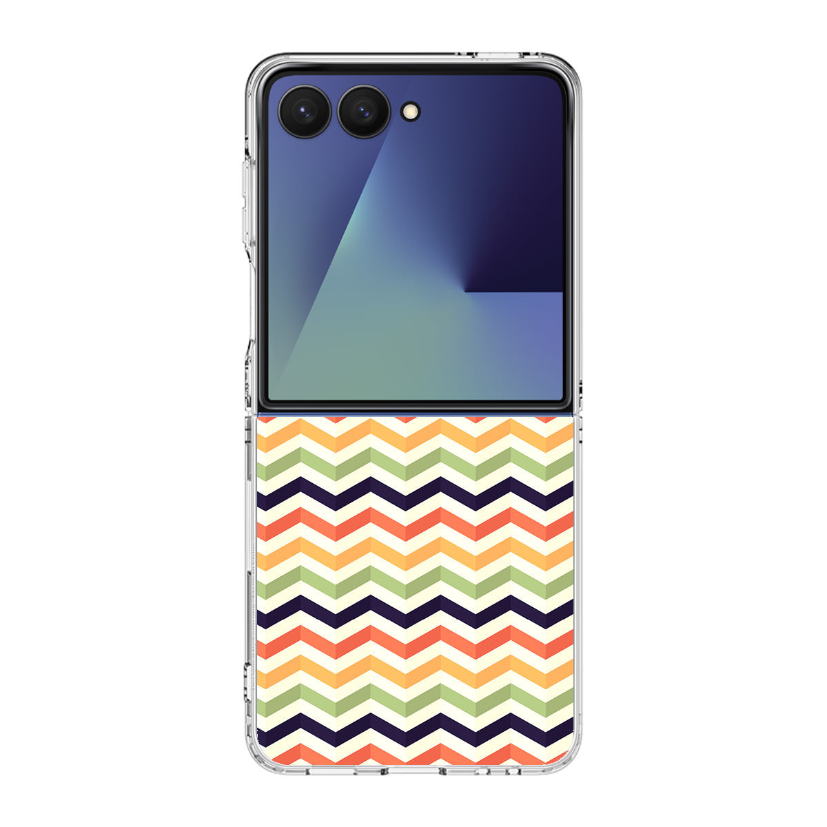 Cute Stripes Samsung Galaxy Z Flip 7 Case
