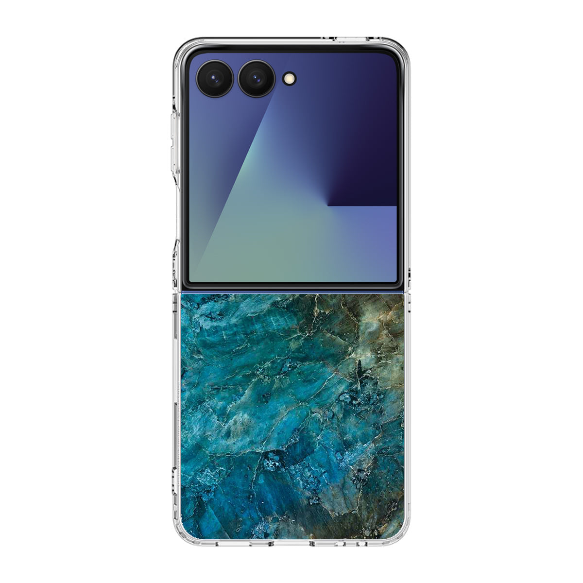 Deep Ocean Marble Samsung Galaxy Z Flip 7 Case