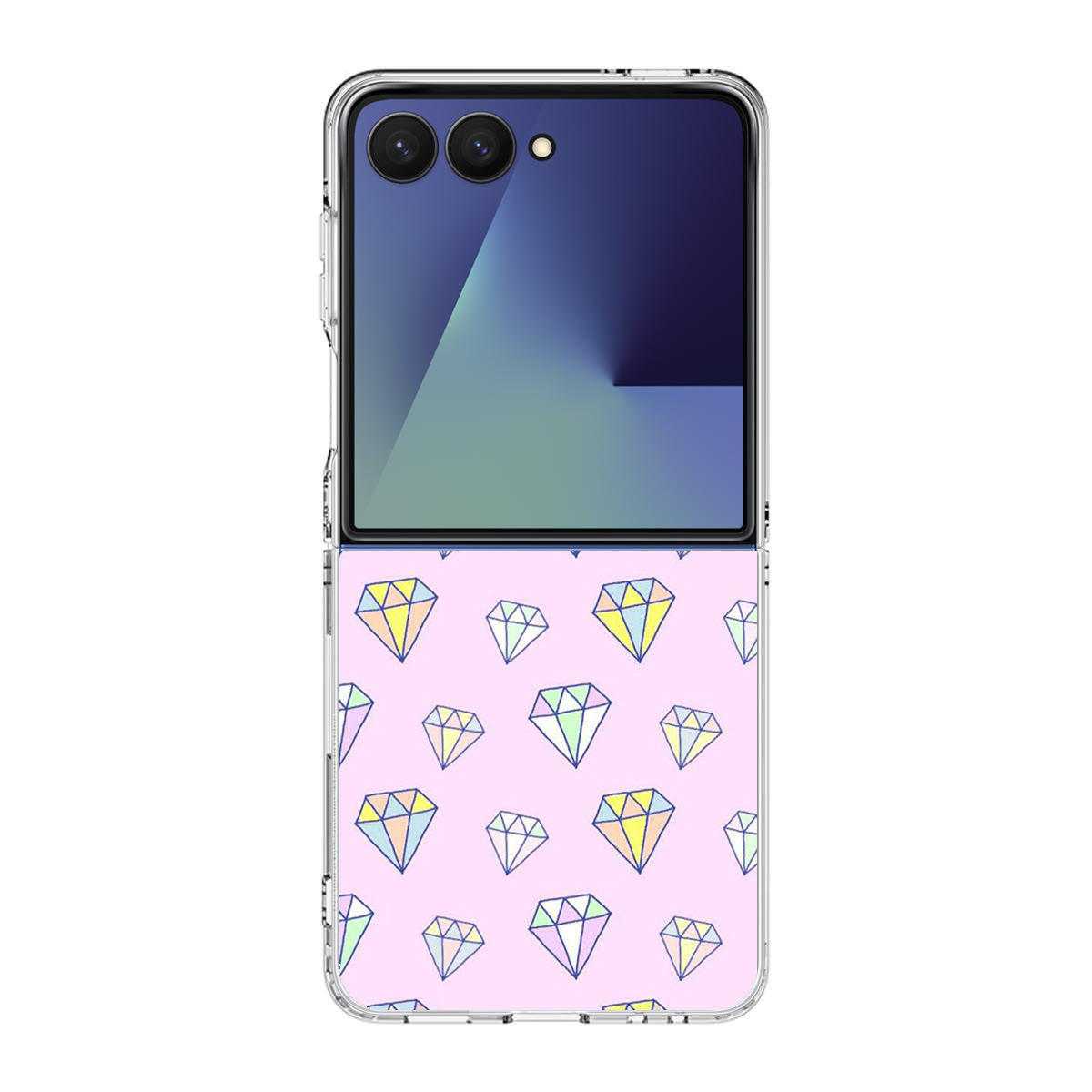 Diamonds Pattern Samsung Galaxy Z Flip 7 Case