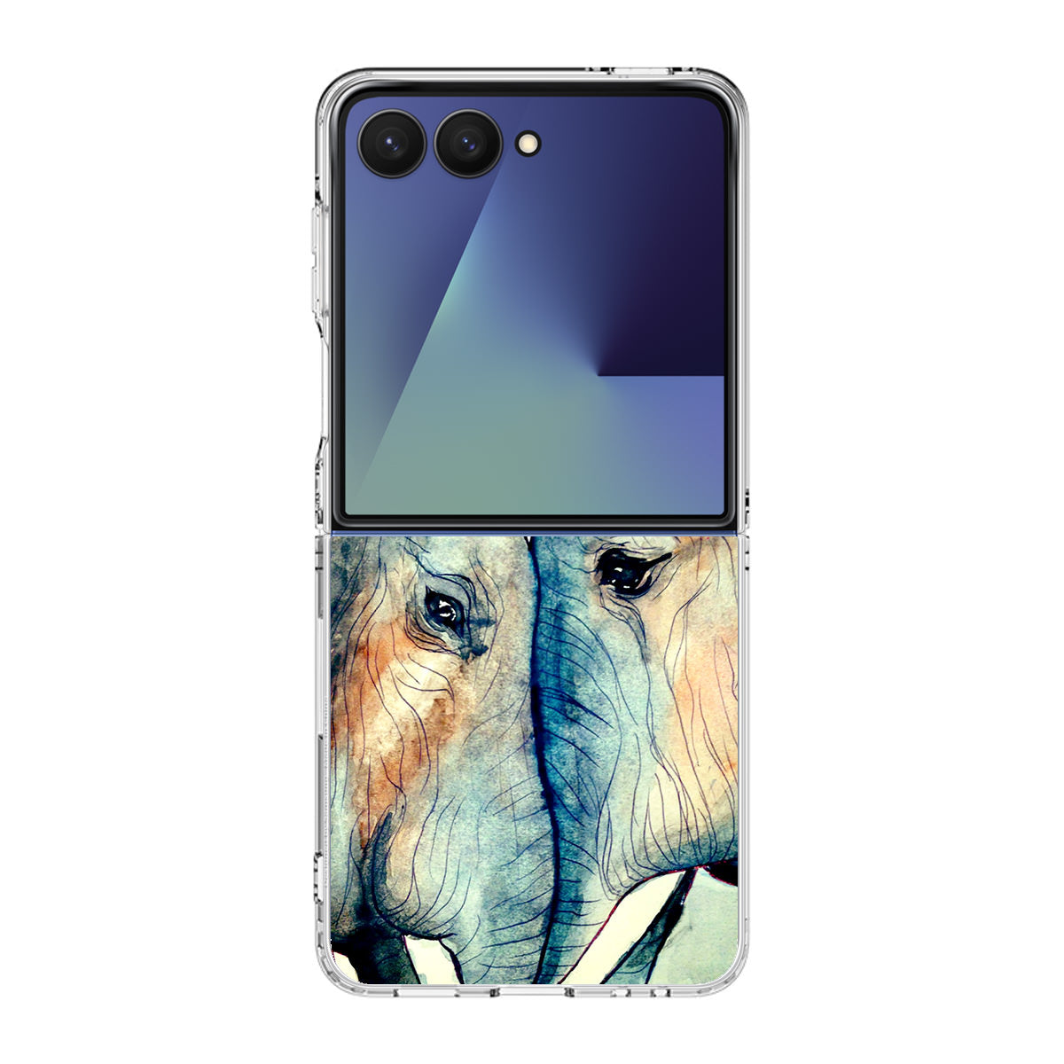 Elephants Sadness Samsung Galaxy Z Flip 7 Case
