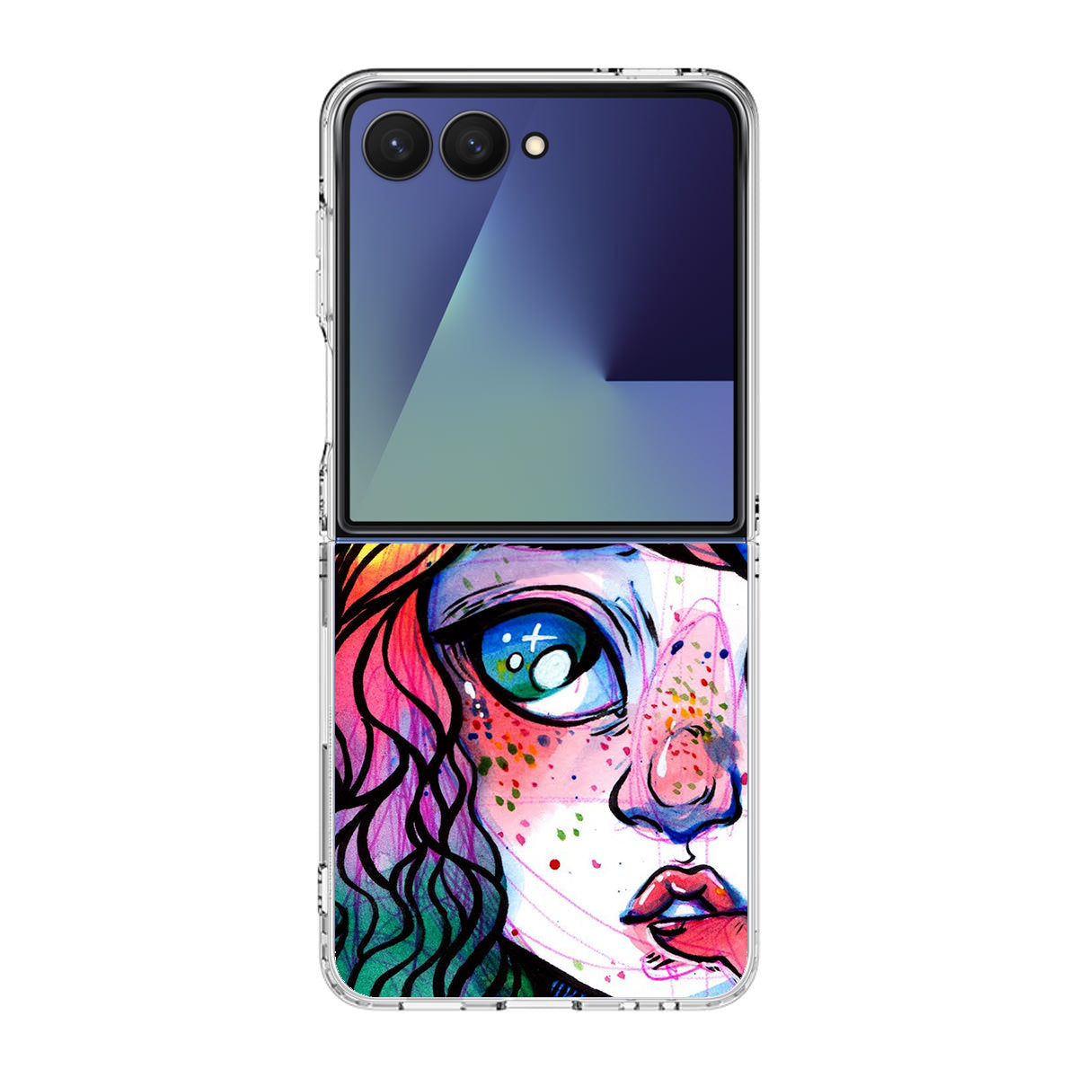 Eyes And Braids Samsung Galaxy Z Flip 7 Case