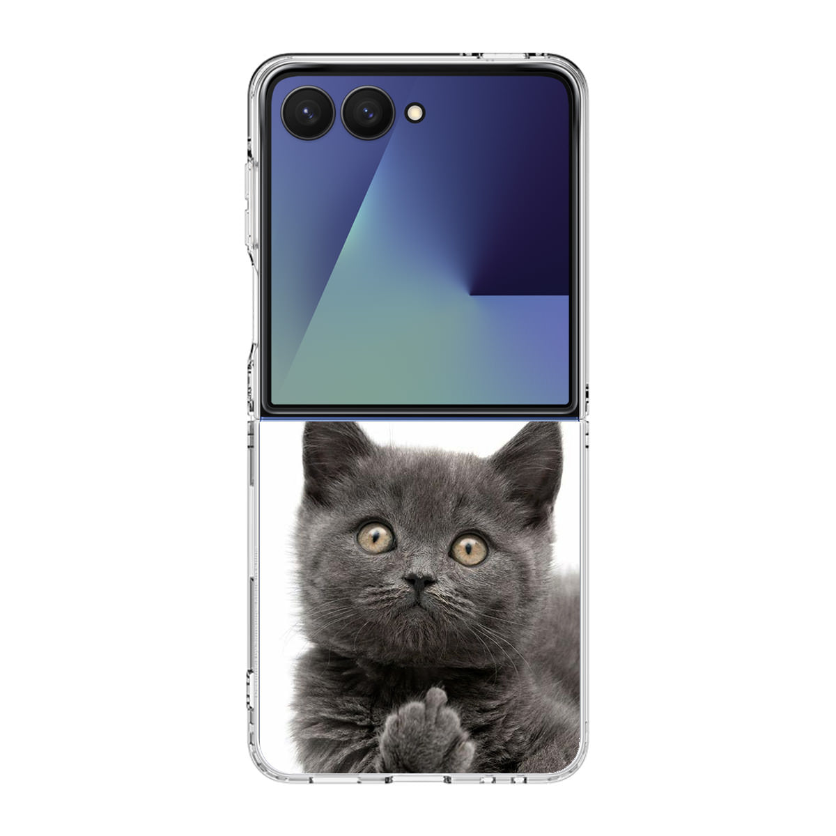Finger British Shorthair Cat Samsung Galaxy Z Flip 7 Case