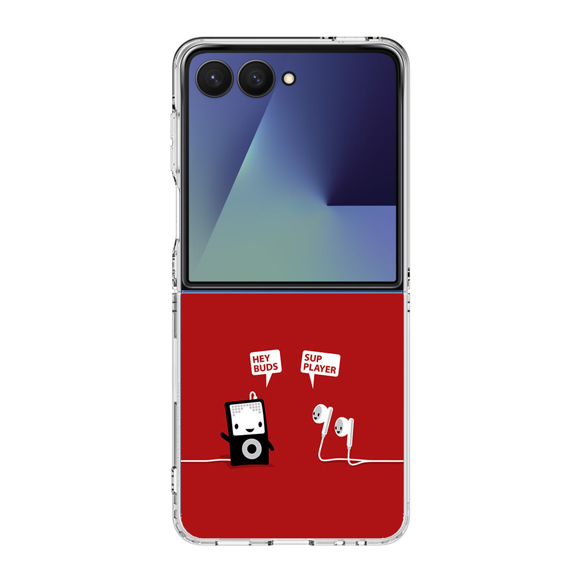 Funny Music Headphones Player Buds Samsung Galaxy Z Flip 7 Case