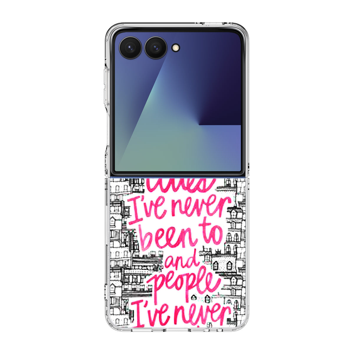 John Green Quotes I'm in Love With Cities Samsung Galaxy Z Flip 7 Case