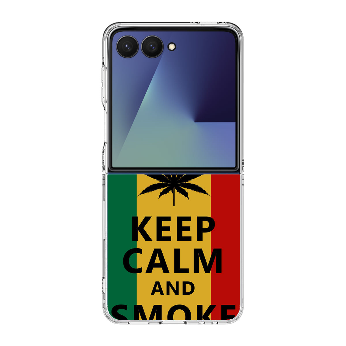 Keep Calm And Smoke Weed Samsung Galaxy Z Flip 7 Case