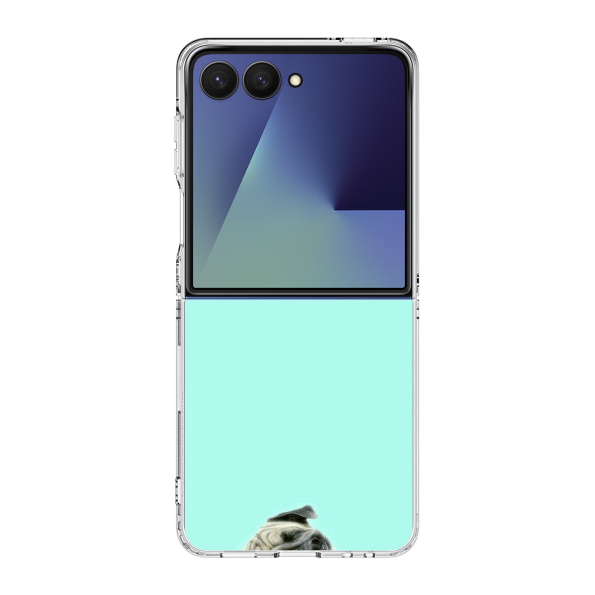 Laughing Pug Samsung Galaxy Z Flip 7 Case