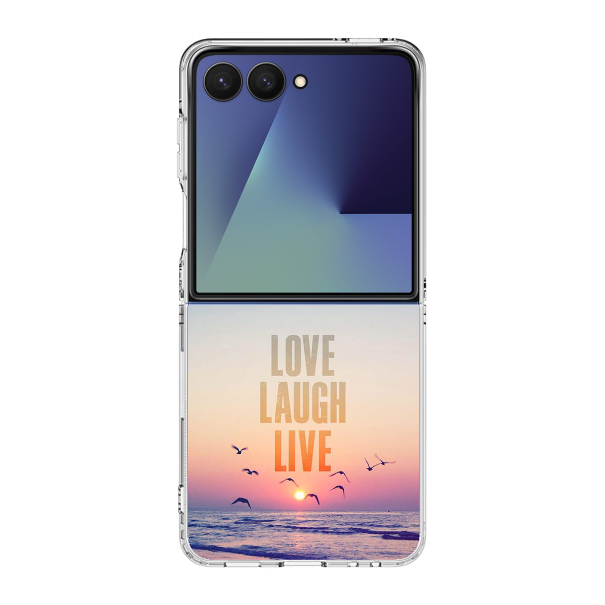 Love Laugh Live Samsung Galaxy Z Flip 7 Case
