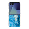 Navy Blue Marble Samsung Galaxy Z Flip 7 Case