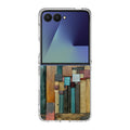Painted Abstract Wood Sculptures Samsung Galaxy Z Flip 7 Case