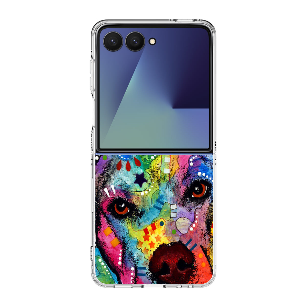 Pitbull Love Painting Samsung Galaxy Z Flip 7 Case