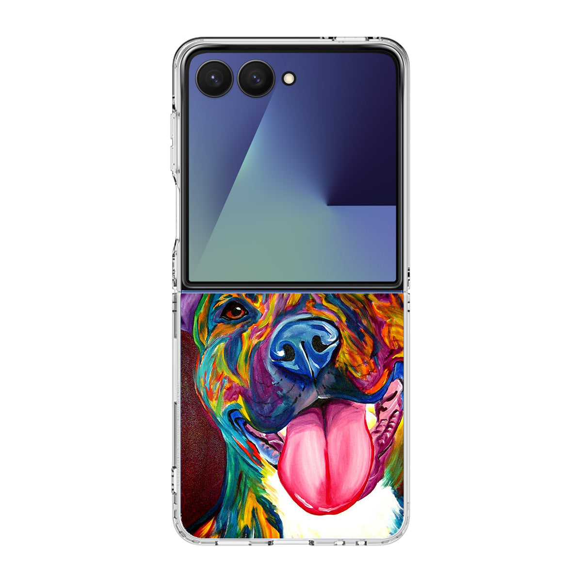 Pitbull Painting Art Samsung Galaxy Z Flip 7 Case