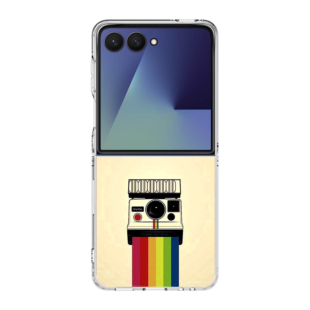 Polaroid Camera Colorful Rainbow Samsung Galaxy Z Flip 7 Case
