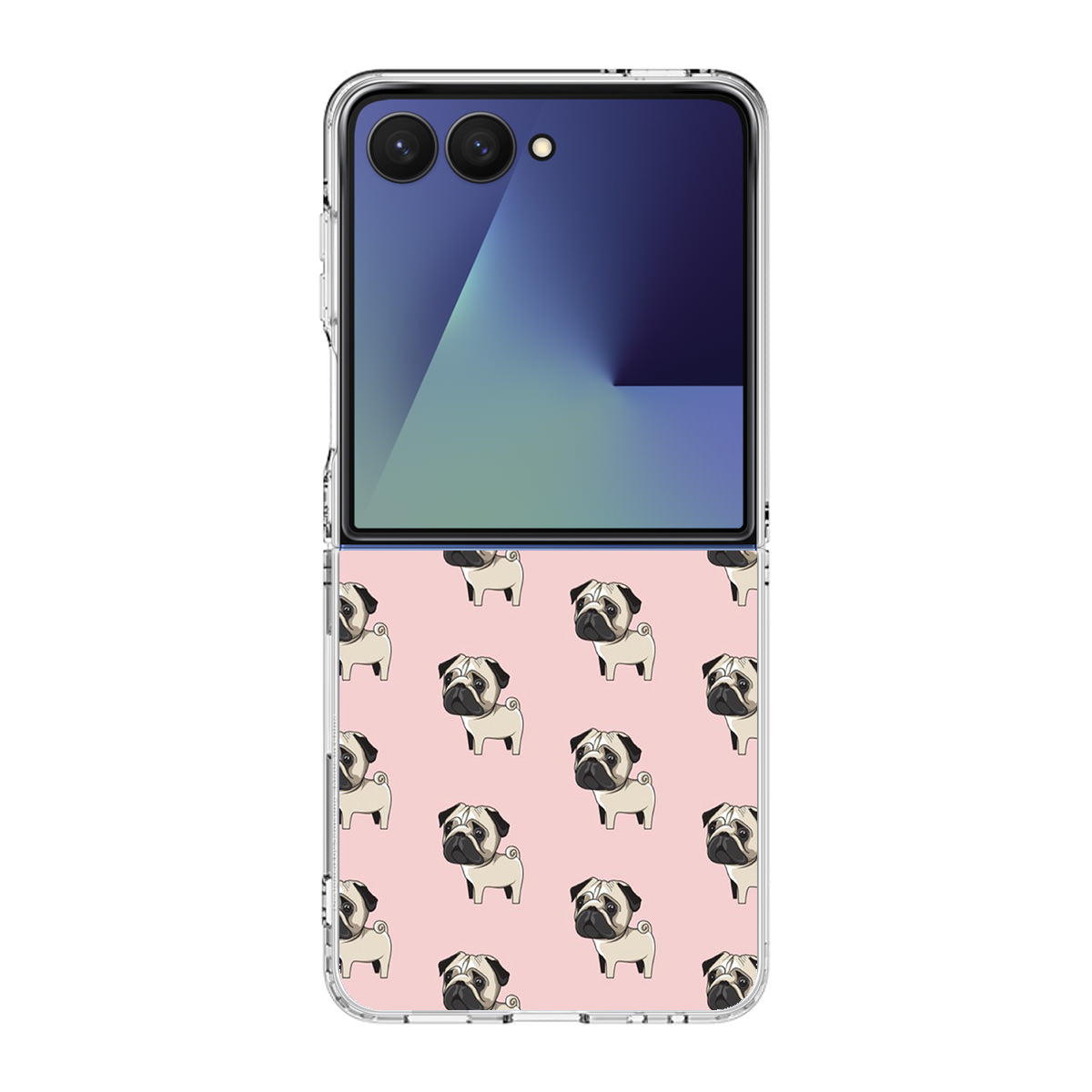 Pugs Pattern Samsung Galaxy Z Flip 7 Case