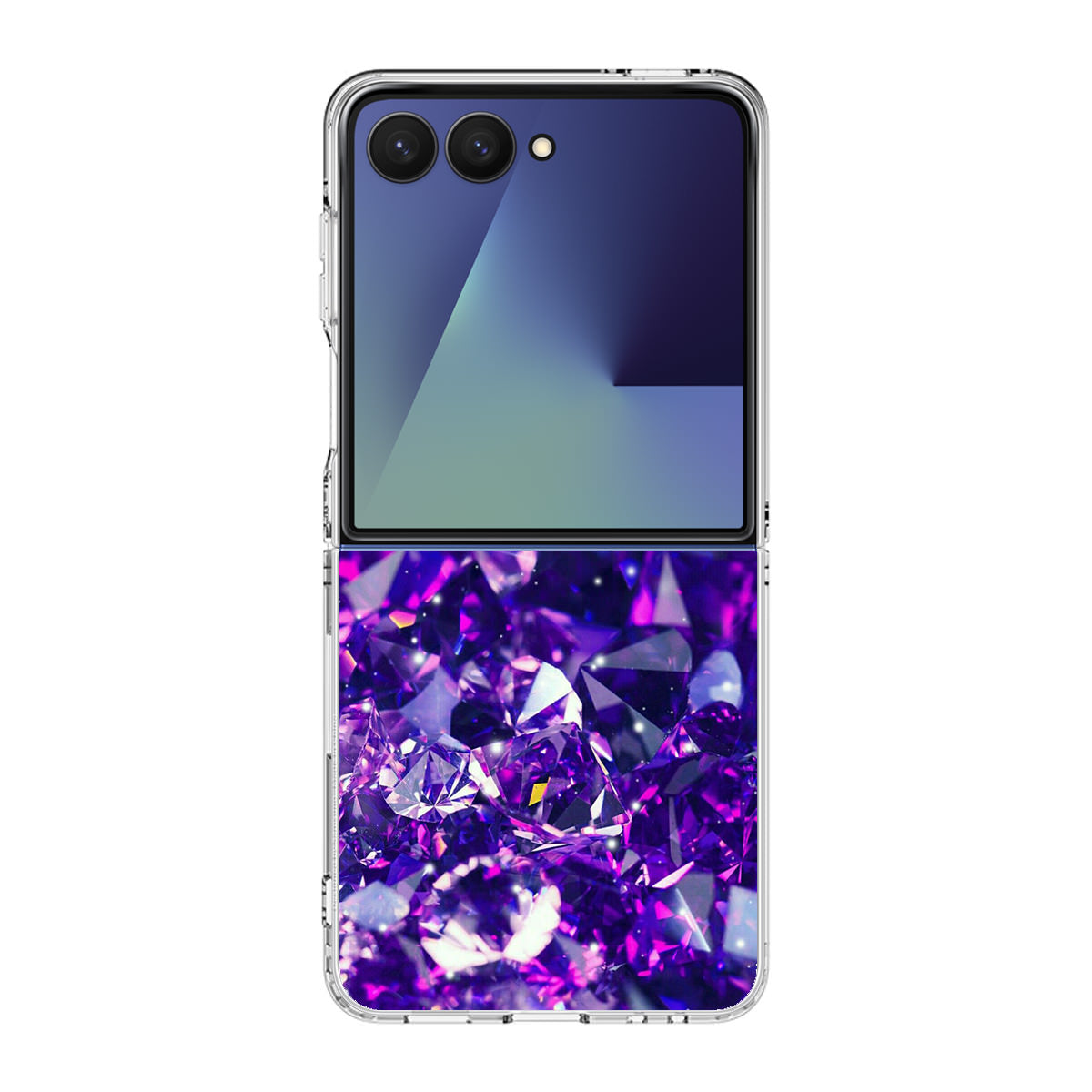 Purple Crystal Samsung Galaxy Z Flip 7 Case