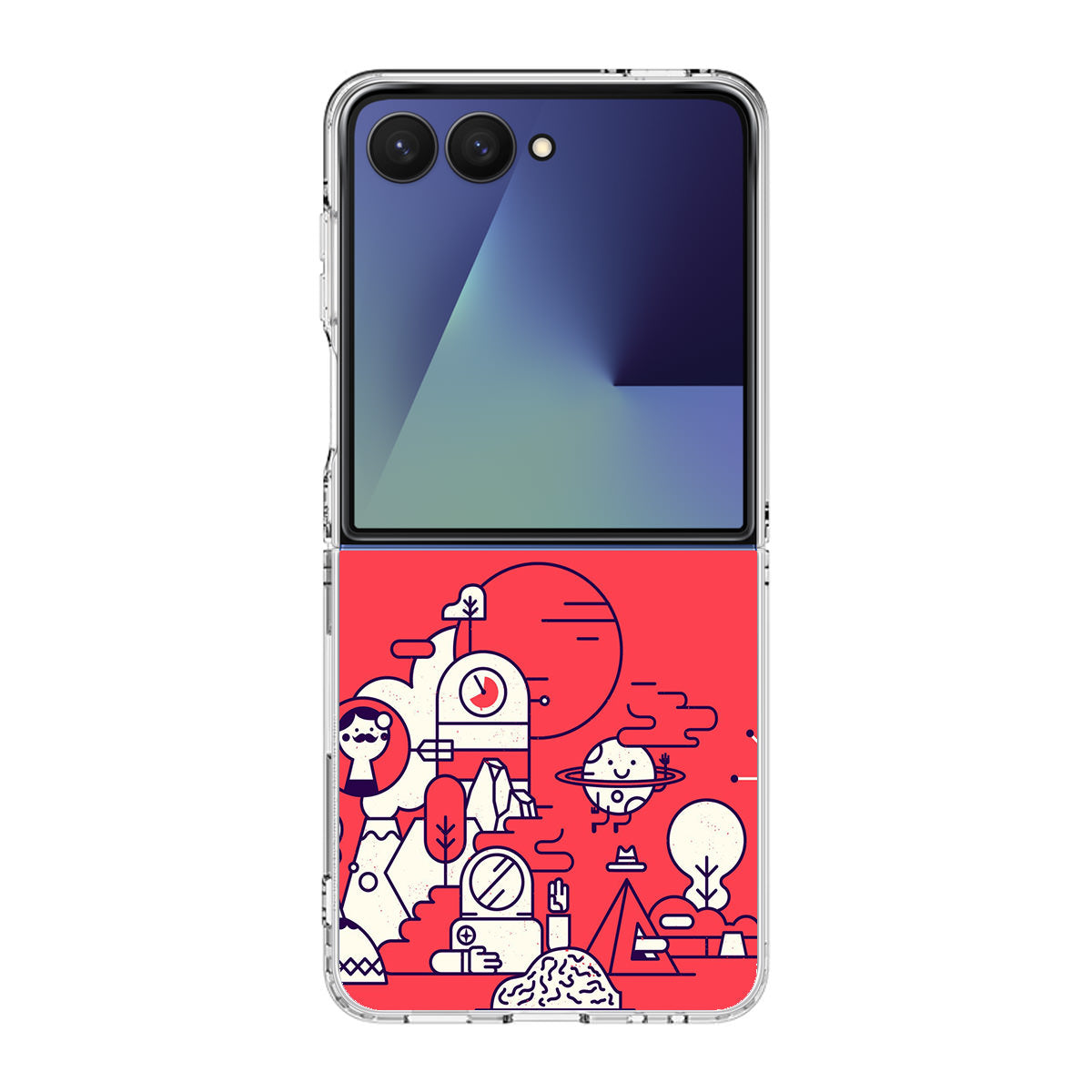 Red Planet Samsung Galaxy Z Flip 7 Case