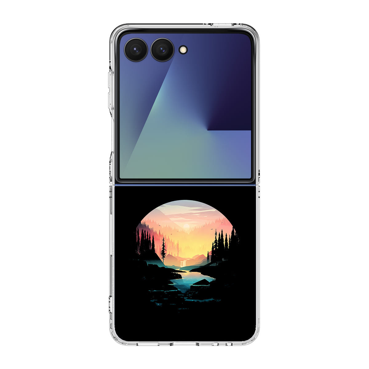 River Path at Dusk Samsung Galaxy Z Flip 7 Case