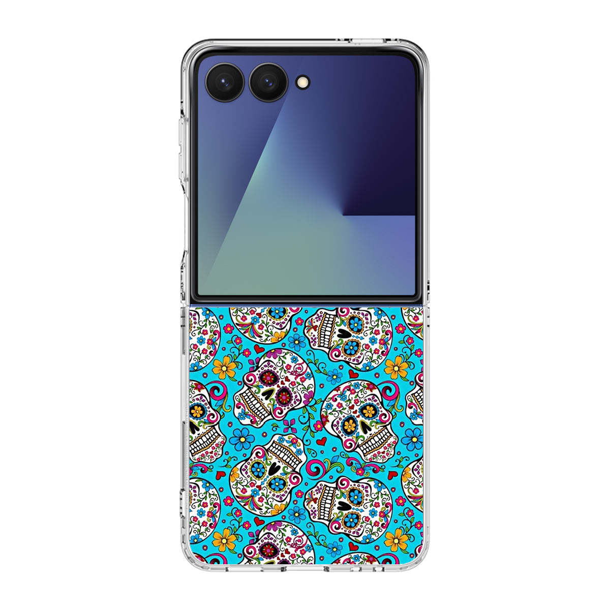 Skull Floral Sugar Samsung Galaxy Z Flip 7 Case