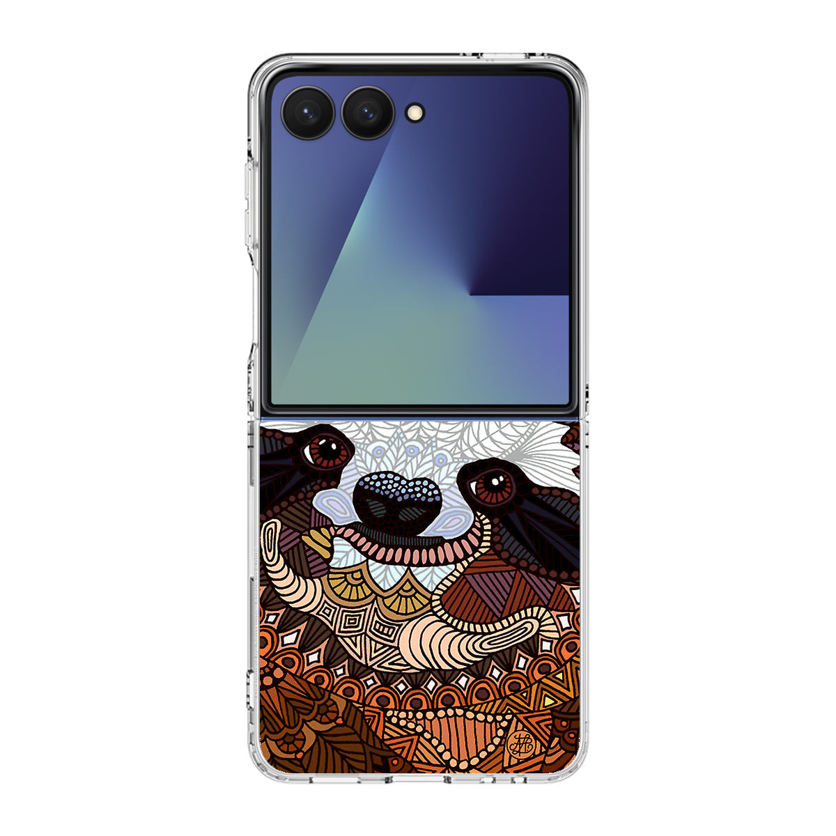 Sloth Ethnic Pattern Samsung Galaxy Z Flip 7 Case