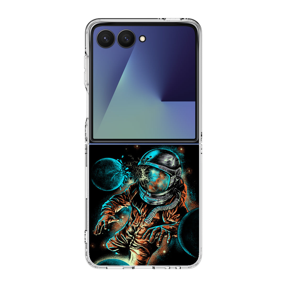 Space Impact Samsung Galaxy Z Flip 7 Case