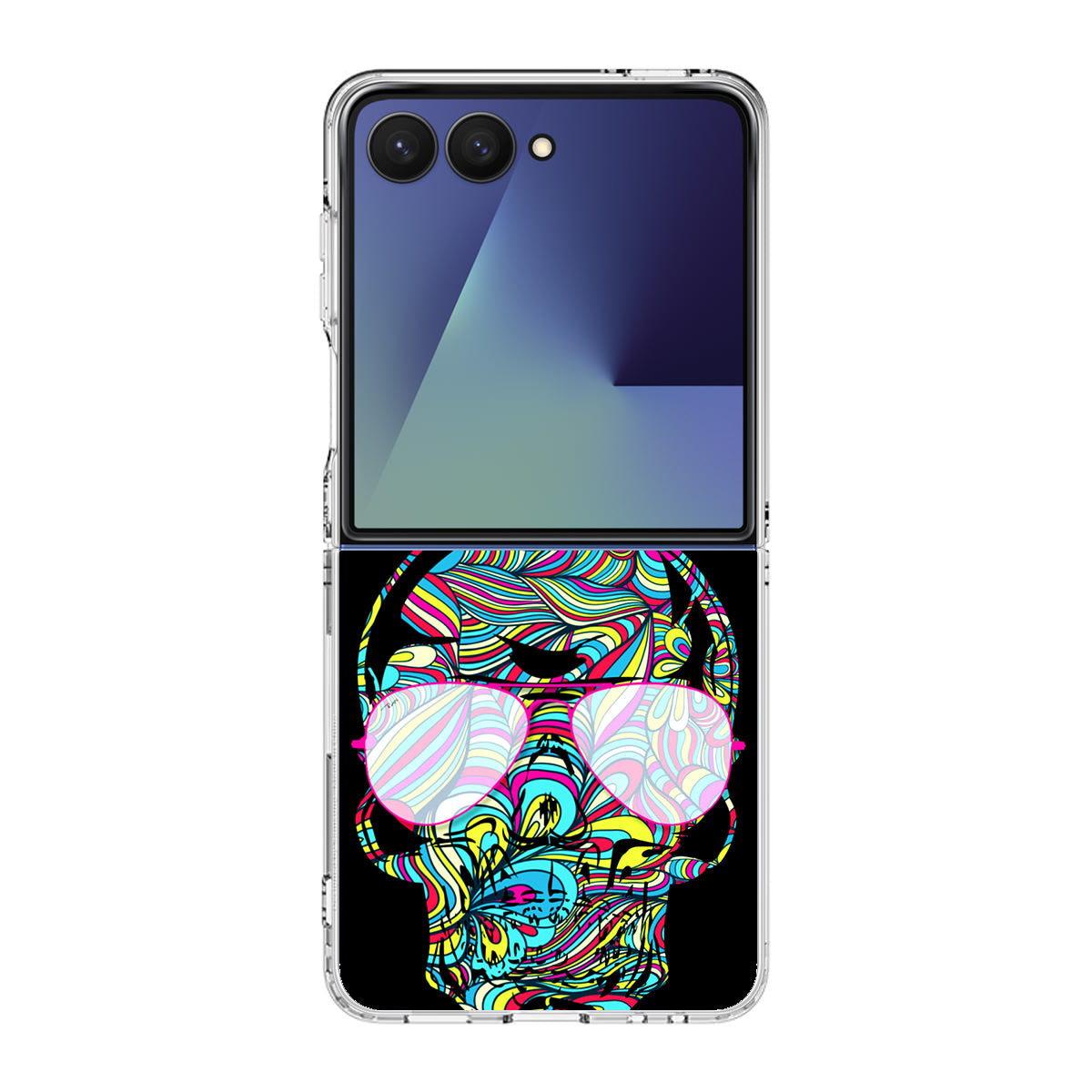 Stylish Skull Samsung Galaxy Z Flip 7 Case