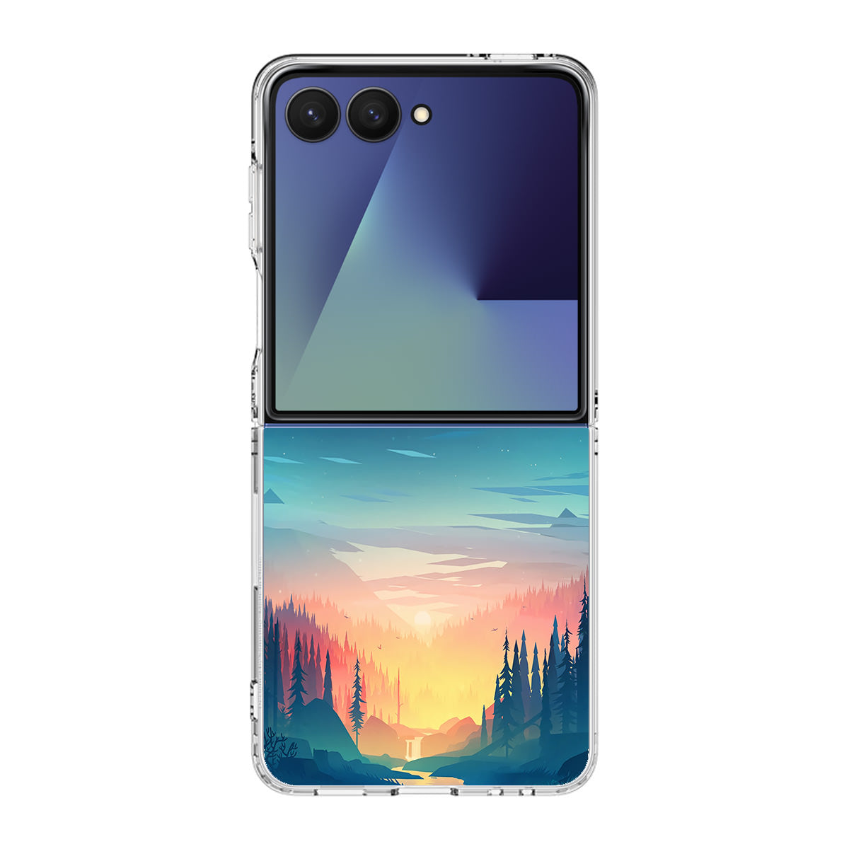 Sunset at The River Samsung Galaxy Z Flip 7 Case